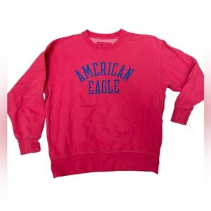 American Eagle Outfitters Women's Crewneck Red Sweatshirt, XS